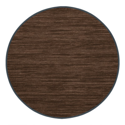 Machine Washable Solid Brown Area Rug