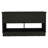 Hamilton Storage Bench, Two Open Shelves, Two Drawers -Black-662045226