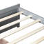 Lit simple en bois d'hévéa massif, 2 tiroirs, gris, avec support, installation facile du lit, bois gris, rangement pour la literie-559500940