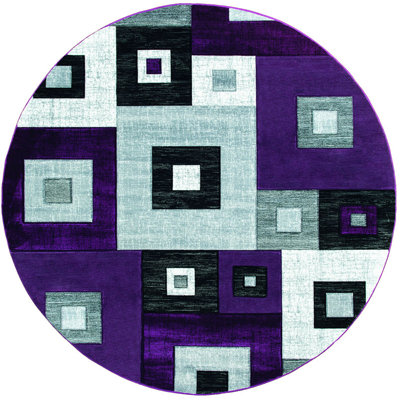 Zabala Geometric Indoor Rug, Round 7'10"