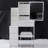Compact Vanity Table Set With Cushioned Stool And Sliding Mirror-1218616633