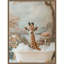«Whimsical Giraffe Soak» par Hostetter, reproduction d'art sur toile encadrée-165413451