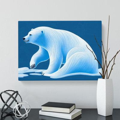 Fine Polar Bear - Wrapped Canvas