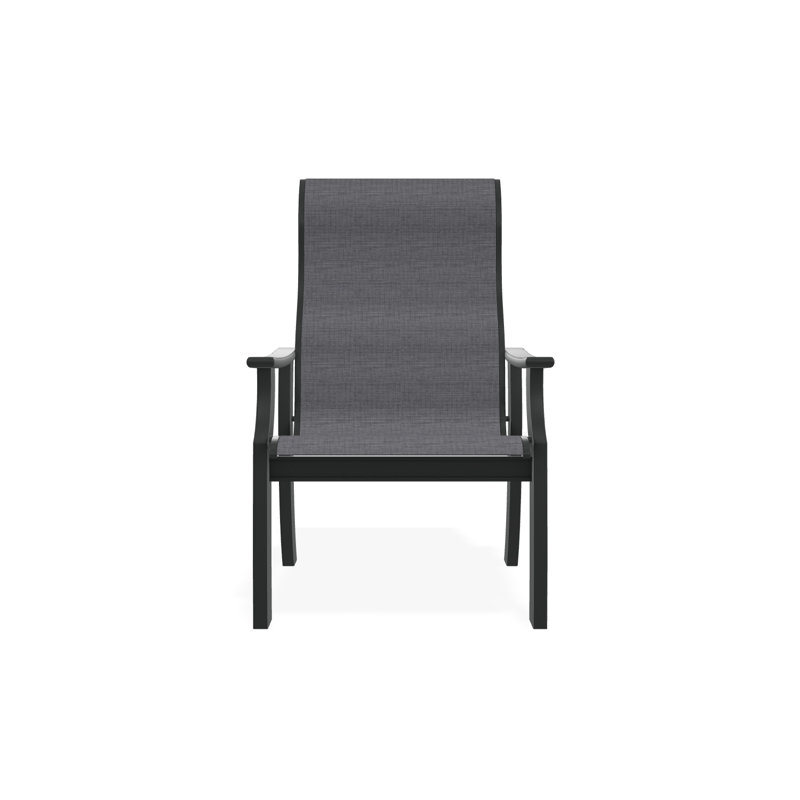 St. Catherine Polymer Outdoor Lounge Chair, Graphite, Destiny Steel