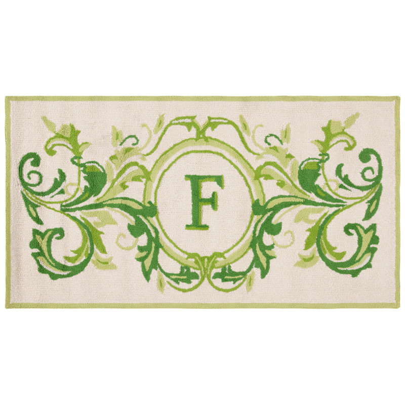 Paillasson Beldegg, F, L 36 po x L 72 po, Beige et vert