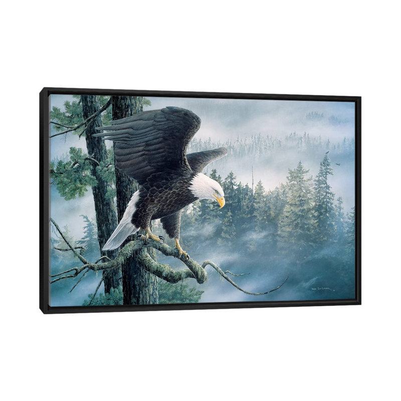High and Mighty - reproduction d'art sur toile, H 18 po x l 26 po x P 1,5 po, Toile avec cadre noir, Pas de tapis