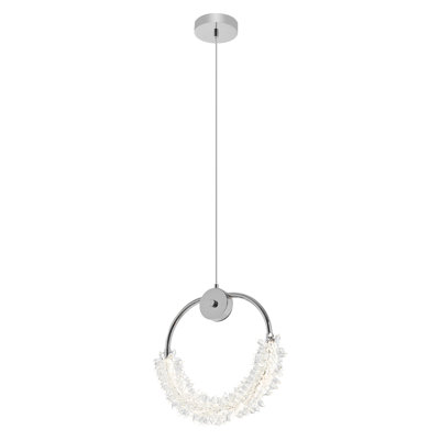 Lustre en cristal moderne avec lampe de chevet Cristal