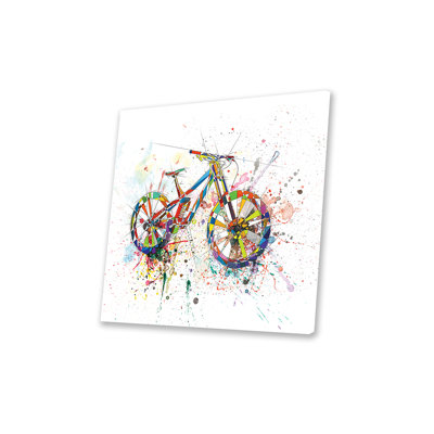 Impression de bicyclette sur verre acrylique