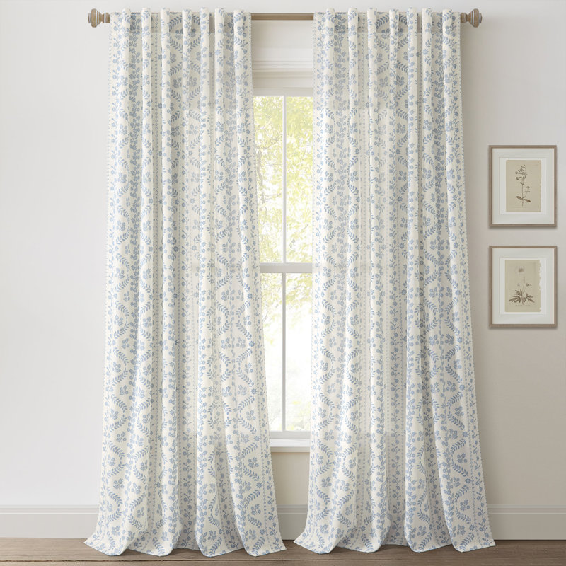 Room Darkening Curtain Pair, Blue