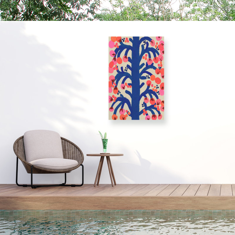 Treechild The Berry Tree Outdoor  Canvas, H 22 po x l 32 po