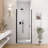 Cressa Semi-Frameless Circular Pivot Shower Door With Tempered Safety Glass And Corrosion-Resistant Frame-123043999-123044002