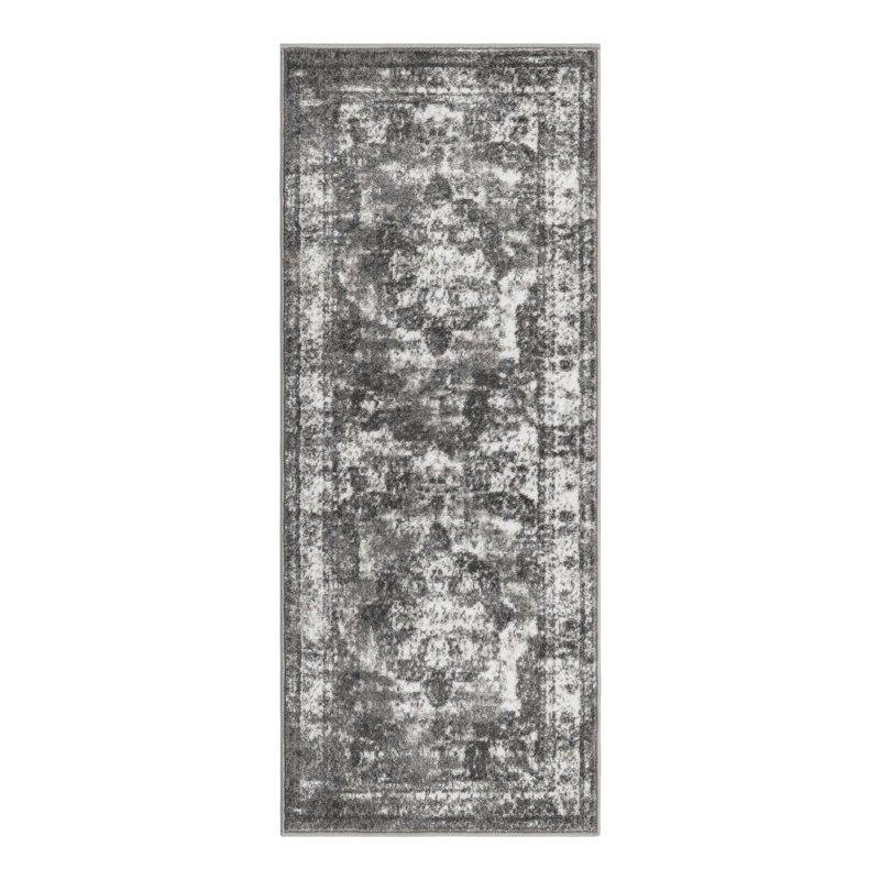 Tapis oriental Brandt, Tapis de couloir 2 pi x 5 pi 1 po, Gris