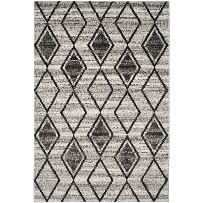 Tapis géométrique Arshia, Rectangle 6 pi 7 po x 9 pi 2 po