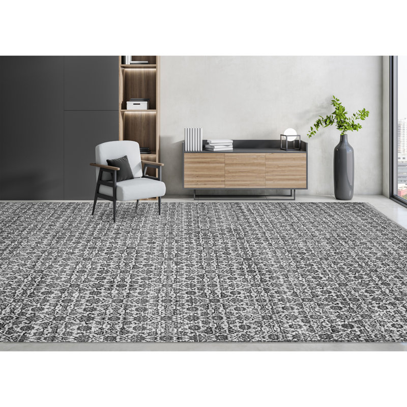 Canterbury Geometric Area Rug, Square 2' x 2'