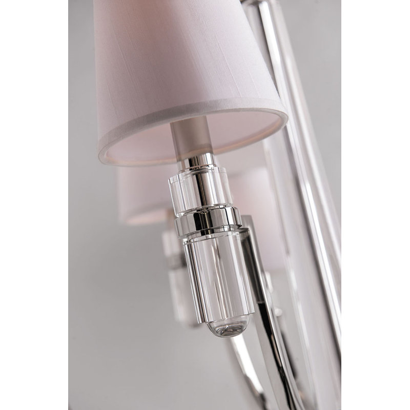 Dayton 9 - Light Chandelier, Aged Brass, White