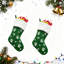 2 pièces de grands bas de Noël 8,7 x 17,8 pouces avec empreintes de pattes de chien et motif de flocons de neige-120287508