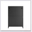 Armoire de rangement pour le salon avec 4 tiroirs, livres et multimédia, conception simple et élégante