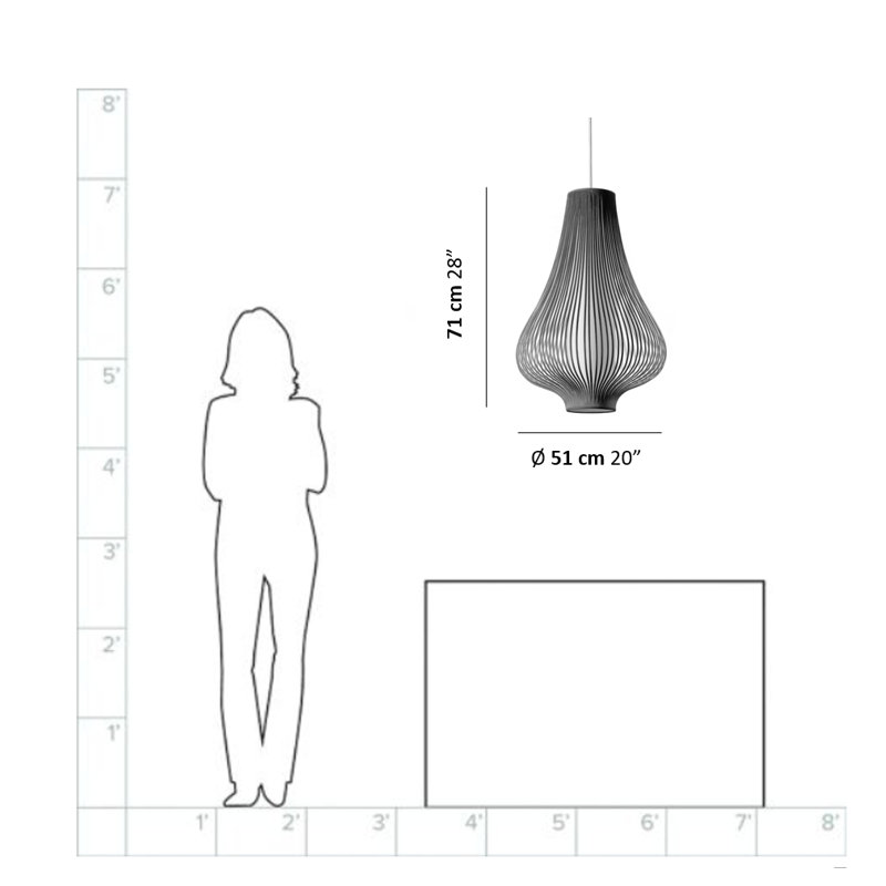 Blossom 1 - Light Pendant, Dark Gray