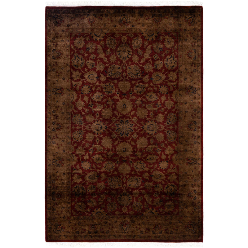 Huckstep One-of-a-Kind 4' 2" X 6' 2" Wool Area Rug Brown