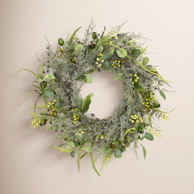 24" Handcrafted Cypress Christmas Wreath