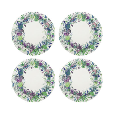 Wreath Flowers Pebble 16" Vinyl Placemat