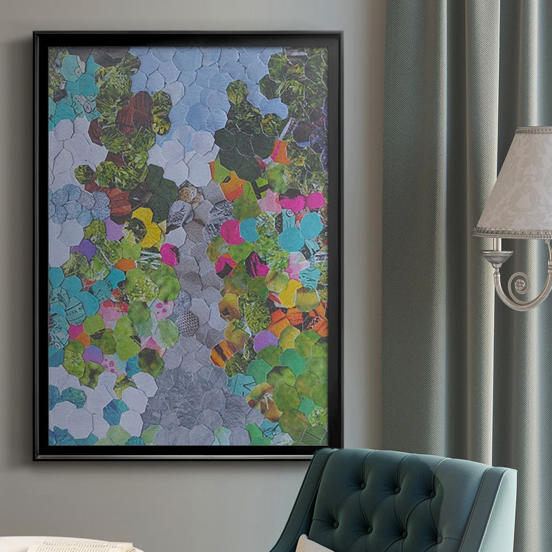 Magenta Garden, reproduction encadrée de qualité supérieure - prête à être accrochée, H 24,5 po x l 18,5 po x P 1 po