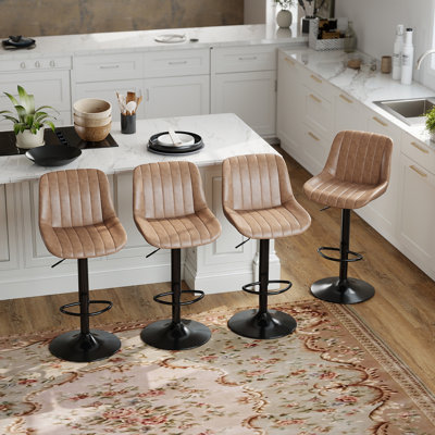 Tabouret de bar pivotant à hauteur réglable Moniq