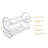 Adjustable Stainless Steel Two Tier Dish Rack-49685771