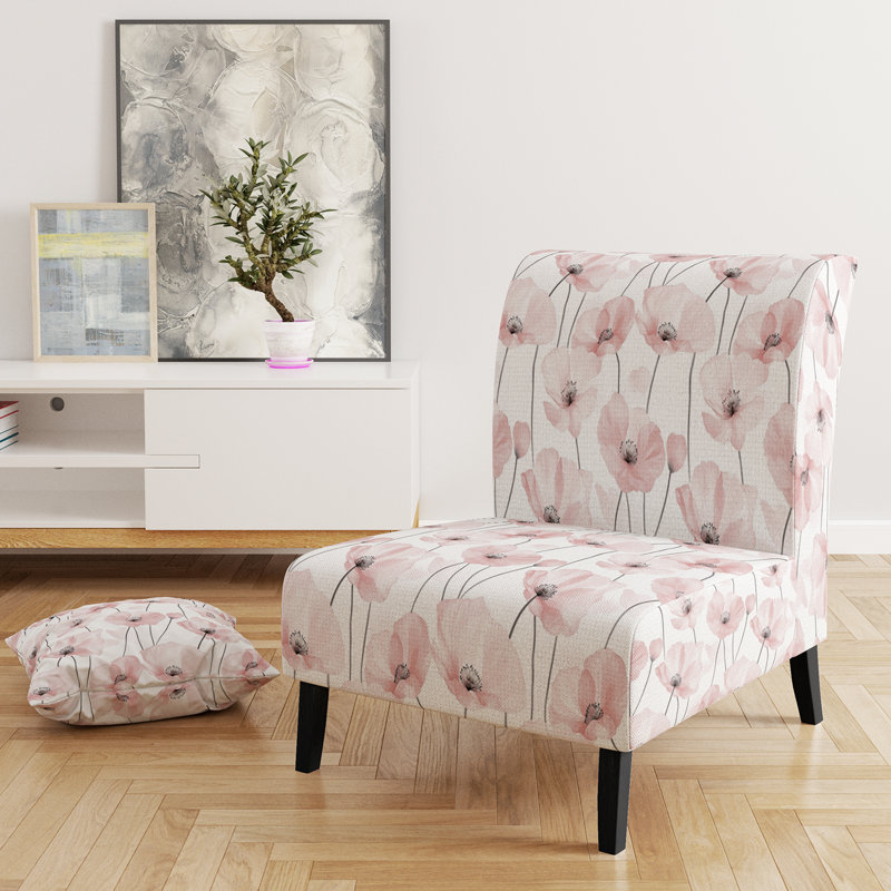Fauteuil de chambre Floral, Pantoufle sans accoudoirs