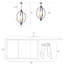 Lustre géométrique à 4 lumières Kaylaa