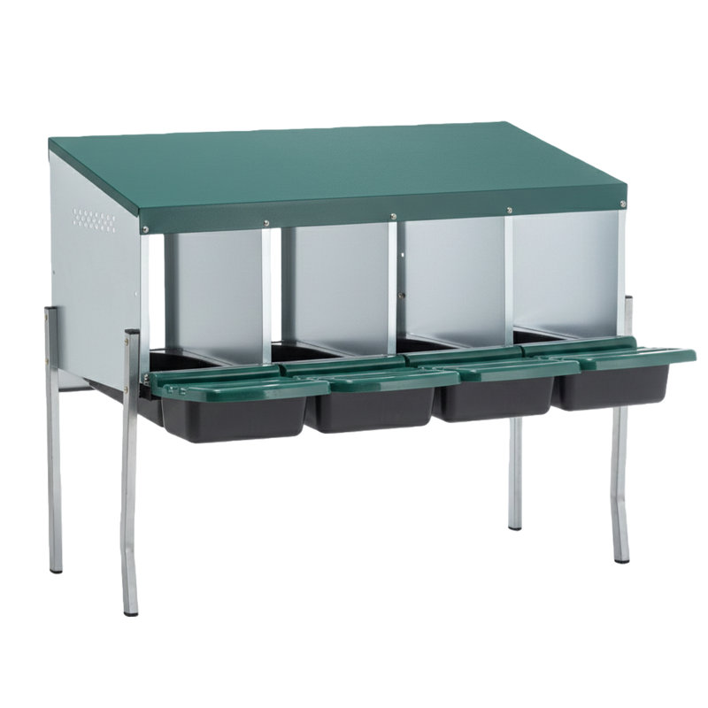 Nesting Boxes for Chickens, Chicken Nesting Box, with Integrated Support Legs and Hinged Protective Lid