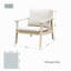 Chaise longue d'extérieur avec coussins Baryn