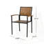 Ensemble de 2 fauteuils de patio en bois d'acacia-1837596521