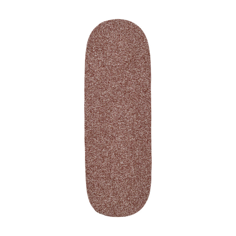 Indoor/Outdoor Braided Rug Happel Earthy Terracotta Rug, Runner 2' x 8'