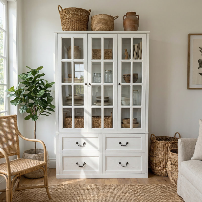 Asar Dining Cabinet, White