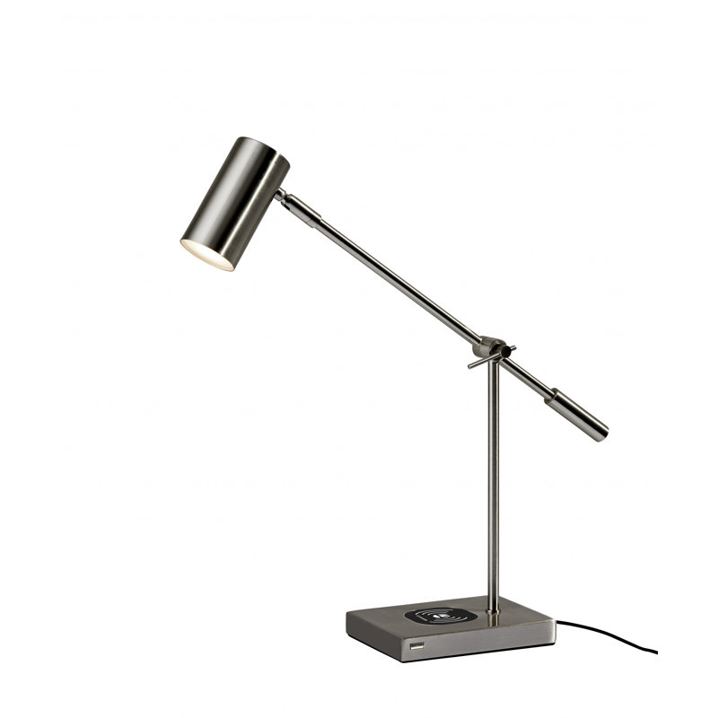 Theophanes Metal Desk Lamp, Sliver