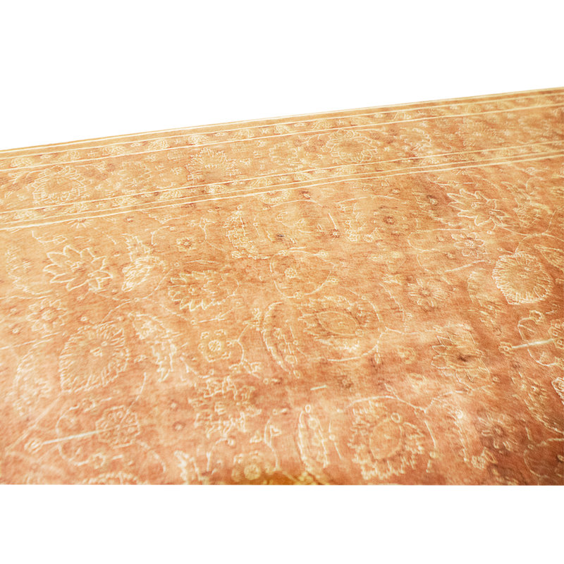 High-Quality Hand-Knotted Rust Area Rug