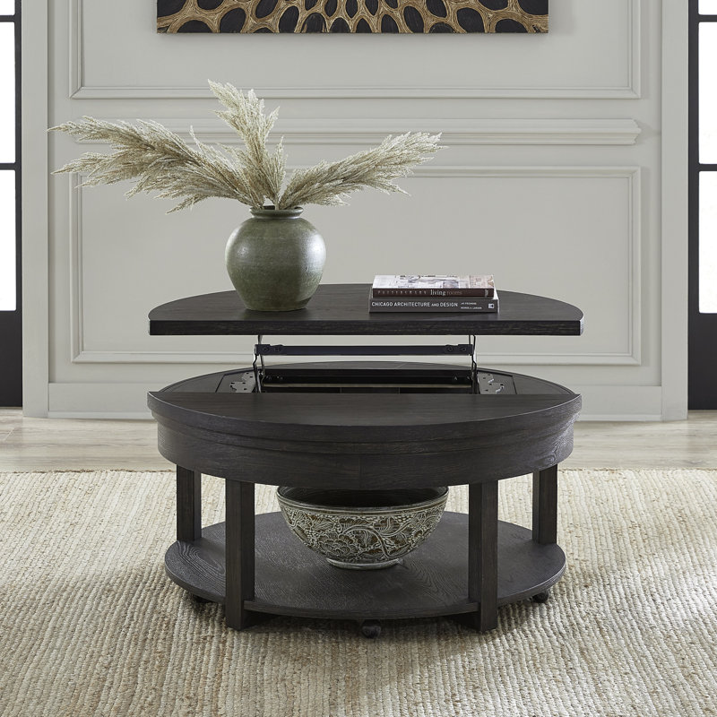 Round Lift Top Cocktail Table