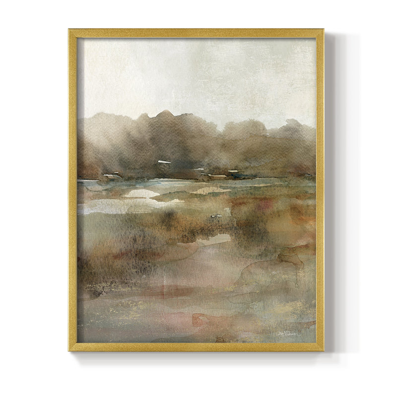 Impression encadrée Subtle Motion - bois massif, H 21 po x l 17 po, Gold