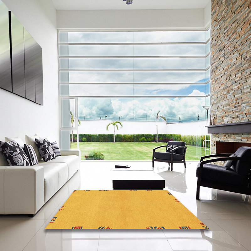 Tapis abstrait moderne 3440, Carré 6 pi