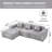 Modern Minimalist Modular Sectional Sofa