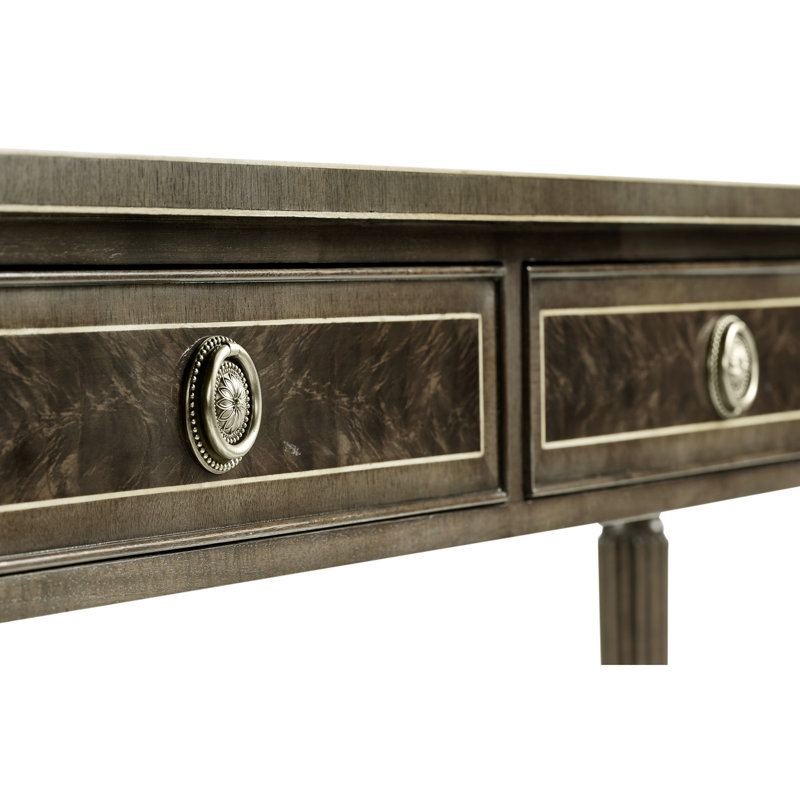 Buckingham 54'' W Solid Wood Console Table, Bleached Mahogany