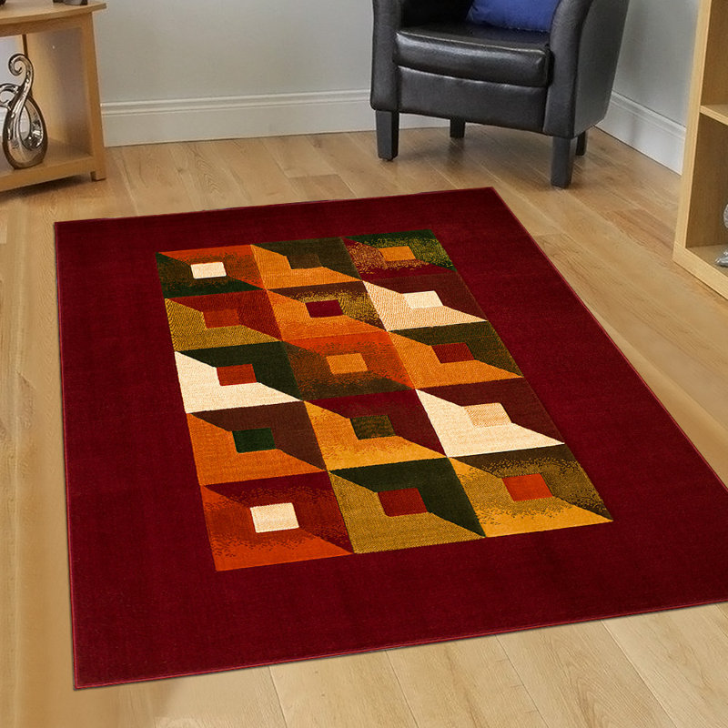 Geometric Indoor Rug, 5'2" x 7'2"