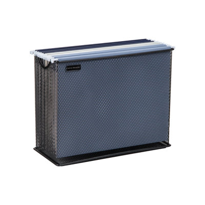 Rangement de fichiers vertical Mind Reader, organisateur de bureau, dossiers suspendus, bureau, filet métallique, L 12,25 po x l 5,5 po x H 10 po