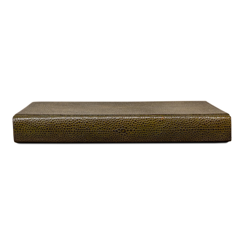 Shagreen Handmade and Media Decorative Book, Green