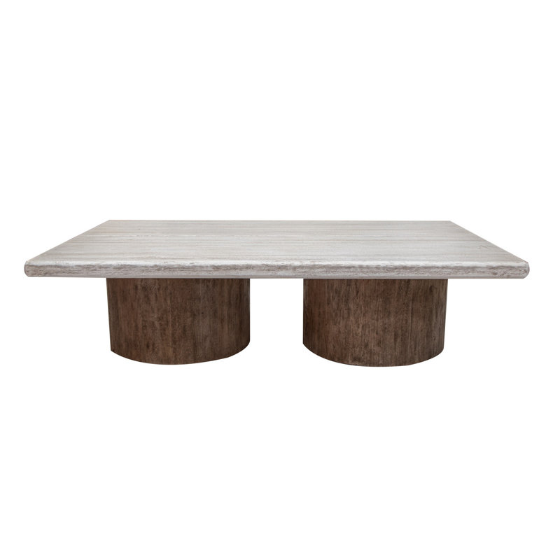 Solid Wood Coffee Table, 18" H x 67" L x 43" W