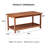 Patio 2-Tier Poplar Wood Coffee Table
