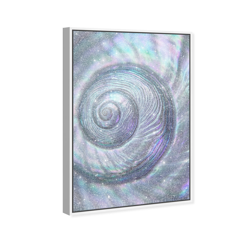 Sea Spiral Print by Oliver Gal, 25"H x 17"W, White Floater Frame