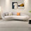 Chaises longues confortables en similicuir de bureau incurvées Comfy