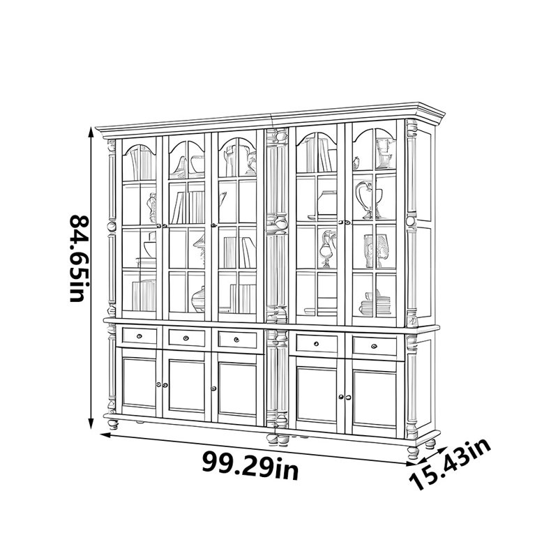 Matos, 84.65" H x 99.29" W x 15.43" D